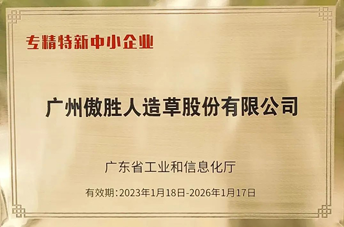 喜報(bào)|傲勝股份榮獲廣東省“專精特新中小企業(yè)”稱號(hào)！